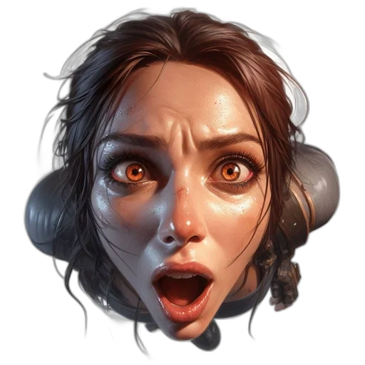 face, mask, staff, creature, concept art, fantasy art, photorealistic, pixel art transparent PNG cut-out
