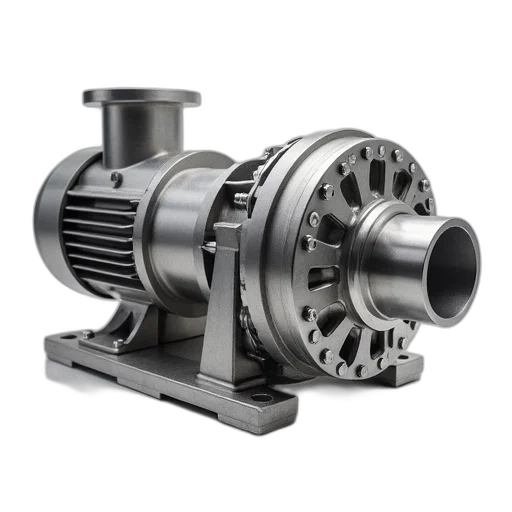 3d render, high, pressure, planetary, driven, stainless, steel, centrifu transparent PNG cut-out