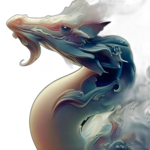 dragon, mask, creature, face, fantasy art, concept art, photorealistic, watercolor transparent PNG cut-out