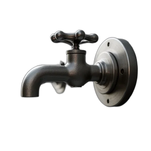 3d render, stainless, steel, fittings transparent PNG cut-out