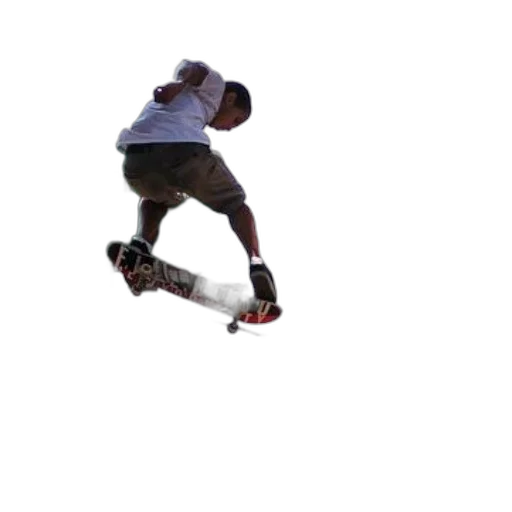 shoes, staff, creature, photorealistic, 3d render, concept art, pixel art, skateboarder transparent PNG cut-out