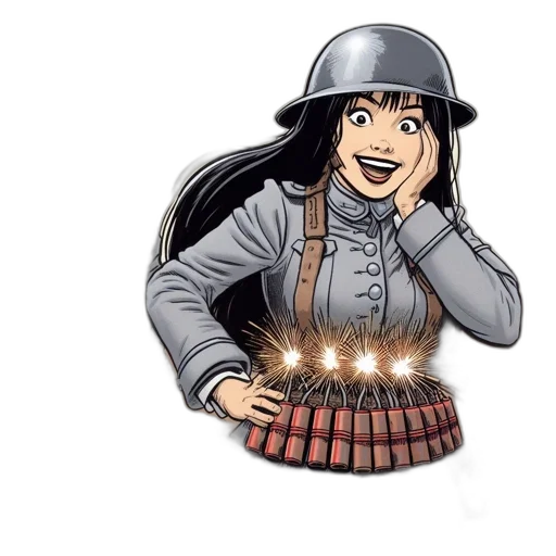 hat, weapon, staff, crown, comic book art, cartoon, concept art, anime transparent PNG cut-out