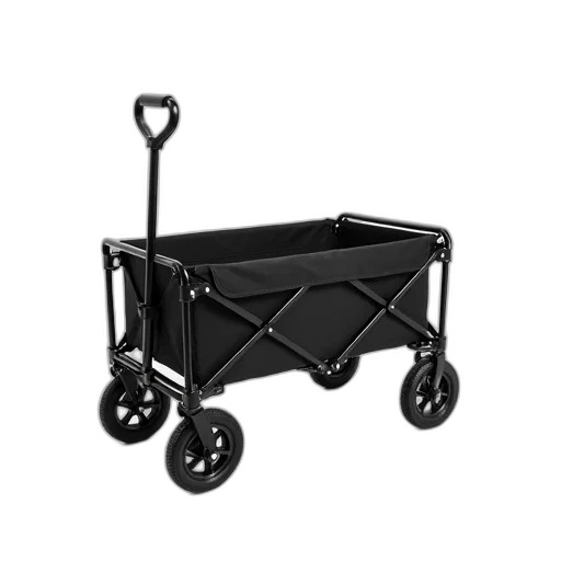 car, 3d render, black, collapsible, utility, wagon, white, background transparent PNG cut-out