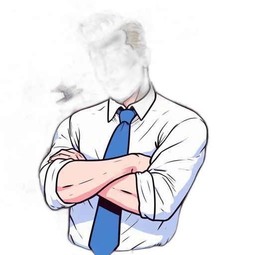 mask, staff, face, jacket, concept art, cartoon, photorealistic, anime transparent PNG cut-out
