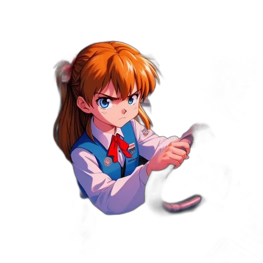 staff, weapon, food, face, anime, pixel art, concept art, vaporwave transparent PNG cut-out