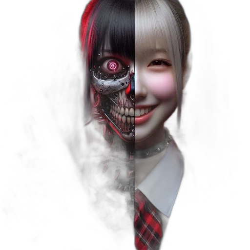 mask, face, staff, creature, photorealistic, anime, concept art, fantasy art transparent PNG cut-out