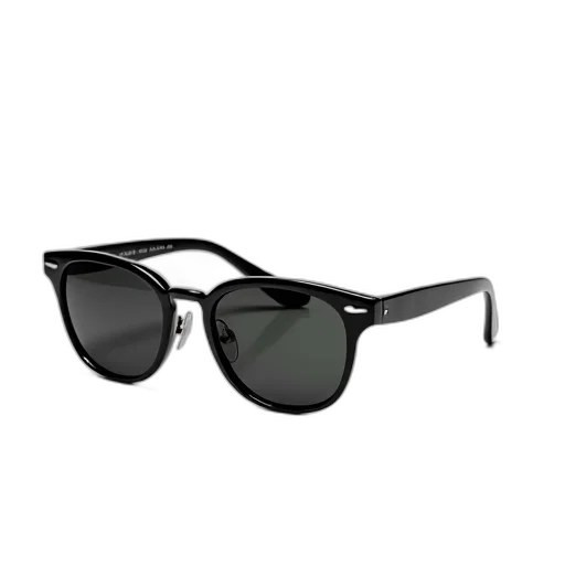 3d render, pair, black, sunglasses, sleek, design, shiny, finish transparent PNG cut-out