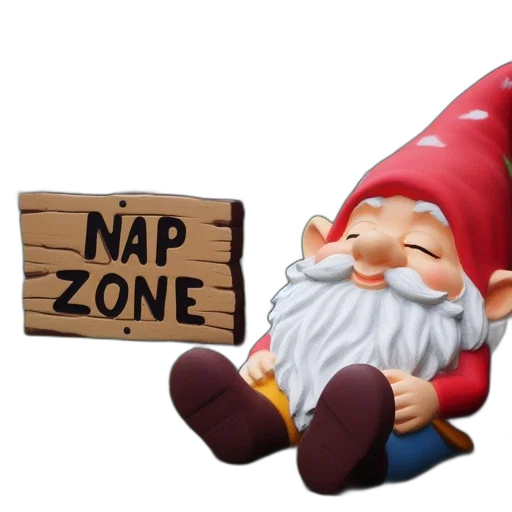 3d render, concept art, outdoor, setting, features, three, gnome, statues transparent PNG cut-out