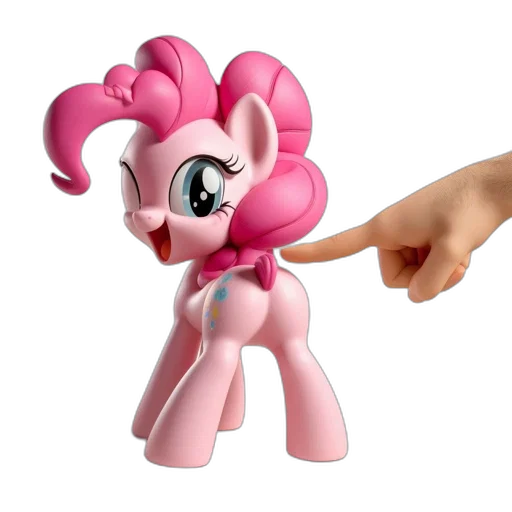 staff, weapon, 3d render, animated, pink, pony, expressive, eyes transparent PNG cut-out