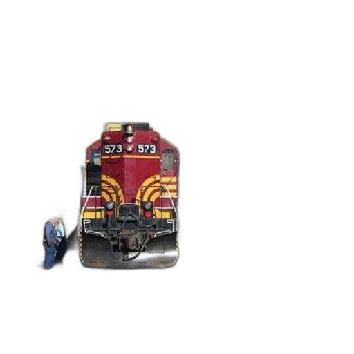 robot, bottle, red, train, number, 573, pulling, out transparent PNG cut-out
