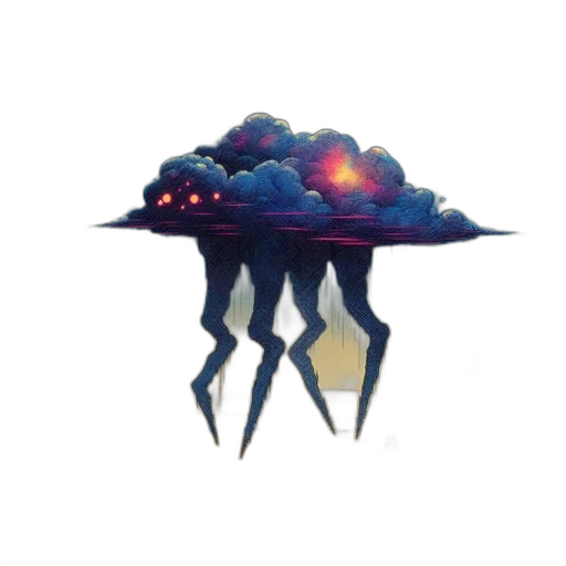 umbrella, crown, creature, jacket, concept art, pixel art, fantasy art, 3d render transparent PNG cut-out