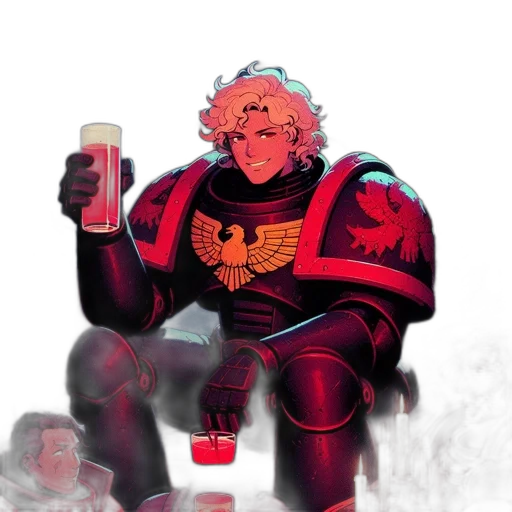 robot, jacket, bottle, creature, concept art, pixel art, comic book art, vaporwave transparent PNG cut-out