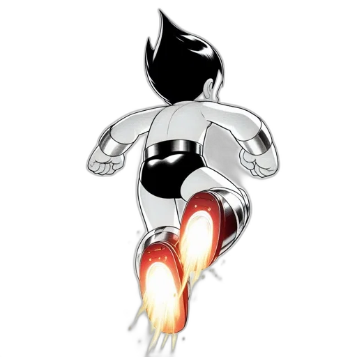robot, staff, comic book art, cartoon, concept art, 3d render, fire, outer space transparent PNG cut-out