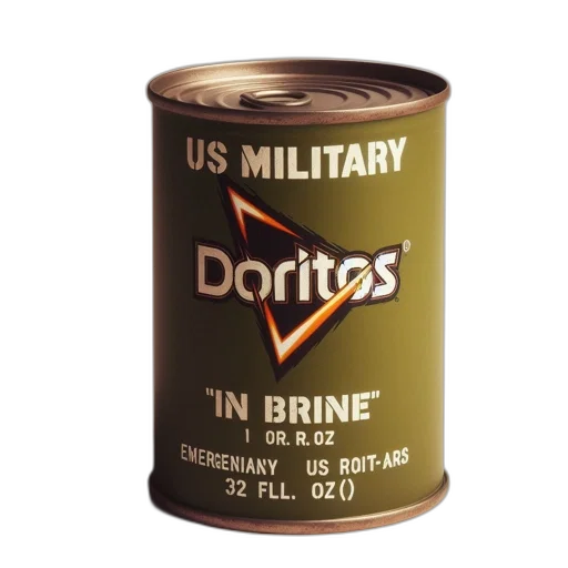 food, bottle, weapon, humorous, military, ration, canister, labeled transparent PNG cut-out