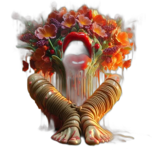 crown, flower, mask, jewelry, photorealistic, concept art, fantasy art, 3d render transparent PNG cut-out