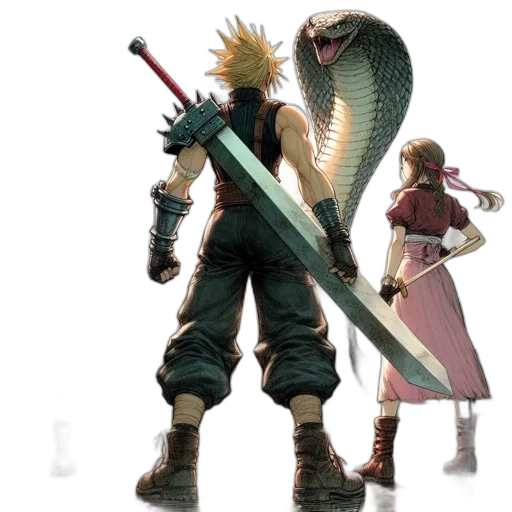 sword, weapon, dragon, staff, concept art, 3d render, fantasy art, underwater transparent PNG cut-out
