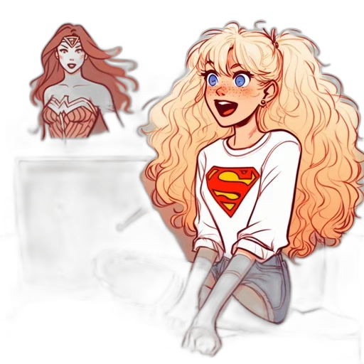concept art, comic book art, cartoon, pixel art, underwater, two, illustrated, female transparent PNG cut-out