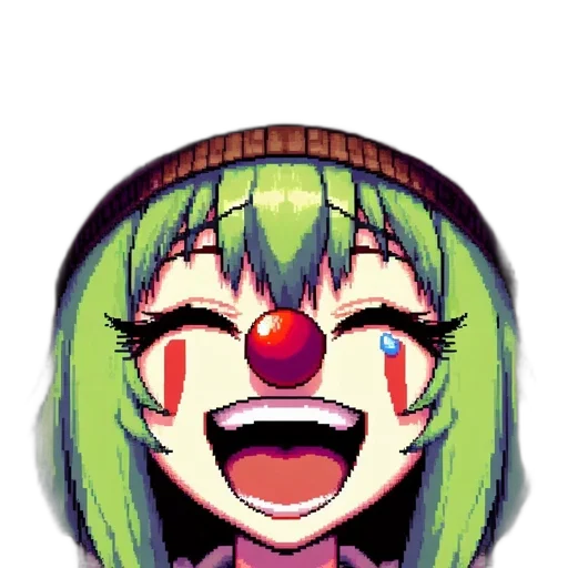 face, mask, creature, crown, pixel art, anime, watercolor, cartoon transparent PNG cut-out