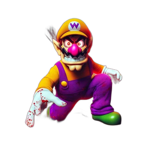 mask, weapon, animal, creature, pixel art, concept art, 3d render, vaporwave transparent PNG cut-out