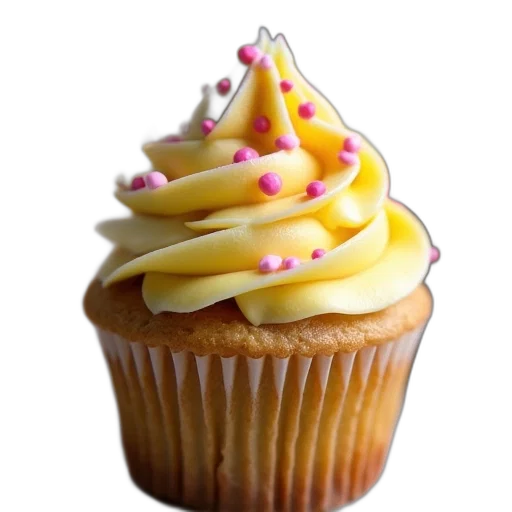 food, crown, 3d render, photorealistic, pastel, close-up, view, cupcake transparent PNG cut-out