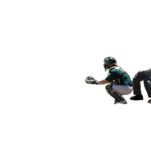baseball, player, swings, ball, while, catcher, umpire, watch transparent PNG cut-out