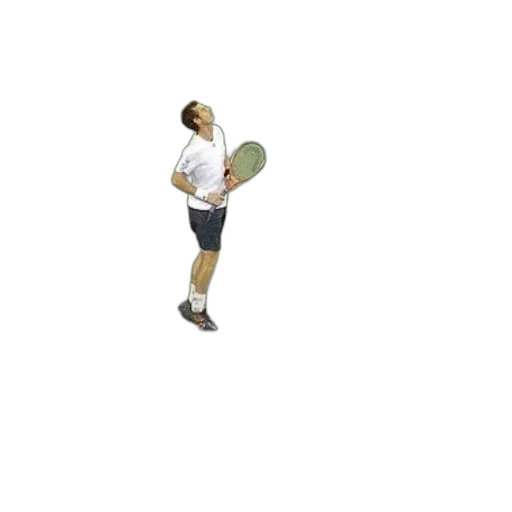 staff, tennis, player, stands, court, his, racket, hand transparent PNG cut-out