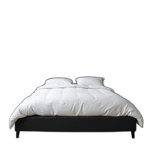 furniture, crown, 3d render, dark, monochrome, modern, bedroom, large transparent PNG cut-out