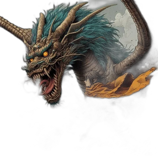 dragon, creature, mask, animal transparent PNG cut-out