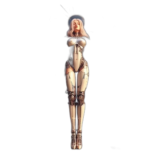 robot, staff, jewelry, sword, concept art, 3d render, pixel art, fantasy art transparent PNG cut-out