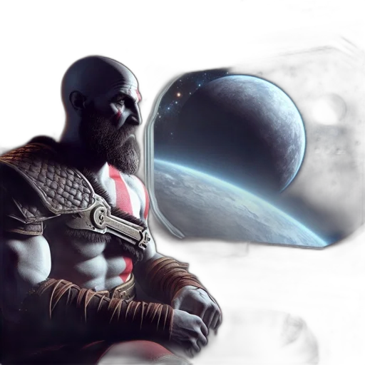 concept art, fantasy art, comic book art, 3d render, outer space, underwater, inside, futuristic transparent PNG cut-out