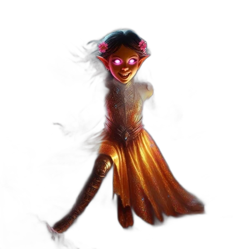 creature, dress, mask, robot, concept art, 3d render, fantasy art, pixel art transparent PNG cut-out