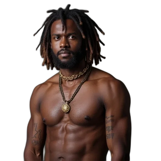 animal, hair, jewelry, creature, man, dreadlocks, wearing, necklace transparent PNG cut-out
