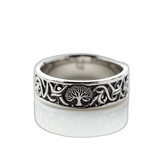 jewelry, crown, monochrome, silver, ring, detailed, tree, knot transparent PNG cut-out
