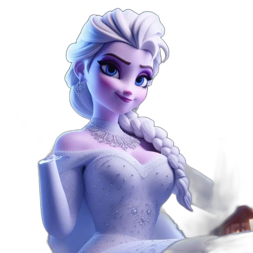 dress, staff, fantasy art, concept art, 3d render, cartoon, snow, fire transparent PNG cut-out