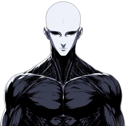 creature, robot, face, mask, comic book art, concept art, anime, cartoon transparent PNG cut-out
