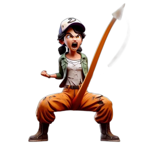 staff, weapon, concept art, 3d render, fantasy art, comic book art, animated, figure transparent PNG cut-out