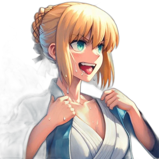 staff, face, dress, dragon, anime, pixel art, fantasy art, cartoon transparent PNG cut-out
