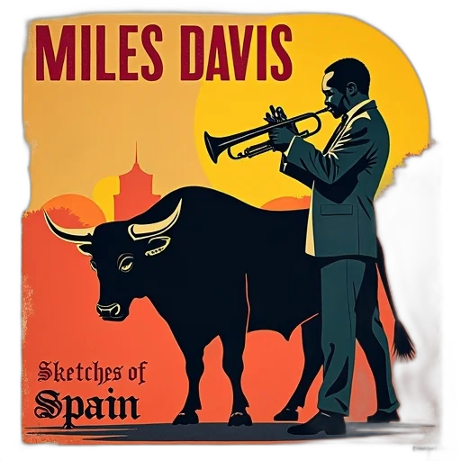 second, image, promotional, poster, miles, davis, album, sketches transparent PNG cut-out