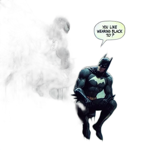 comic book art, concept art, venom, batman, sit, ledge, overlooking, rainy transparent PNG cut-out