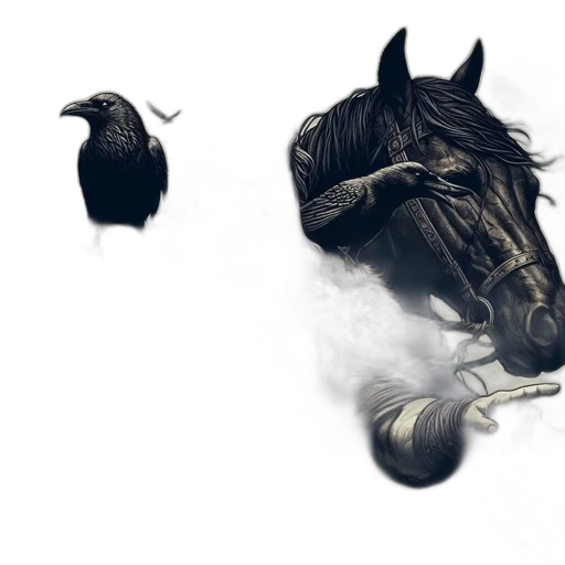animal, mask, dragon, crown, concept art, photorealistic, fantasy art, watercolor transparent PNG cut-out
