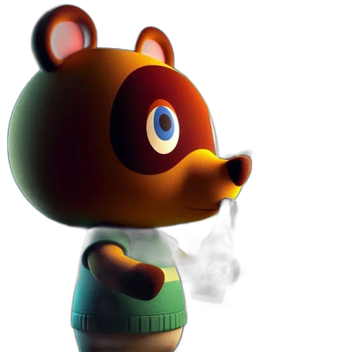3d render, concept art, animated, bear, stands, next, open, refrigerator transparent PNG cut-out