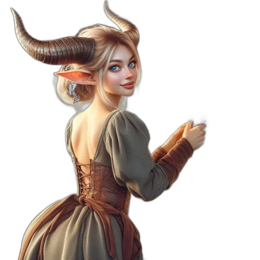 dress, dragon, staff, face, fantasy art, concept art, photorealistic, pixel art transparent PNG cut-out
