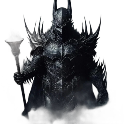 sword, weapon, mask, concept art, fantasy art, comic book art, pixel art, dark transparent PNG cut-out