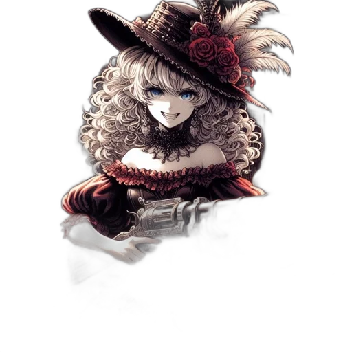 hat, mask, crown, staff, fantasy art, concept art, 3d render, watercolor transparent PNG cut-out