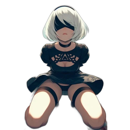 dress, robot, mask, jacket, pixel art, concept art, anime, 3d render transparent PNG cut-out