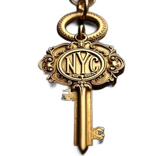 jewelry, staff, crown, golden, key, circular, emblem, featuring transparent PNG cut-out