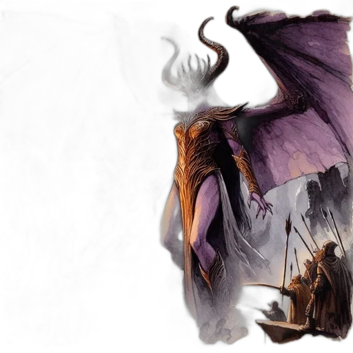 dragon, sword, fantasy art, concept art, photorealistic, comic book art, fog, dark transparent PNG cut-out