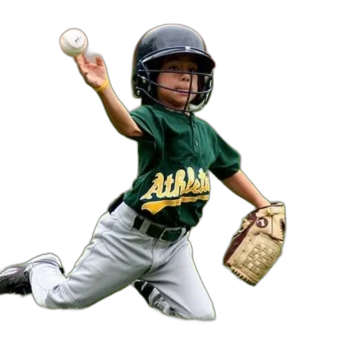 photorealistic, young, baseball, player, wearing, athletics, uniform, sliding transparent PNG cut-out