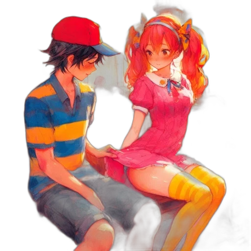 dress, watercolor, anime, concept art, pixel art, fire, underwater, outer space transparent PNG cut-out
