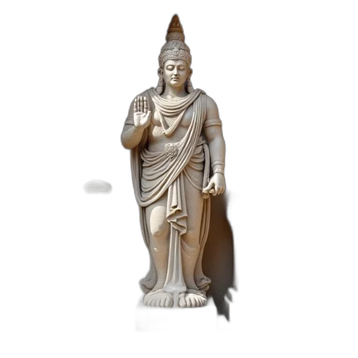 staff, 3d render, photorealistic, concept art, detailed, stone, carving, figure transparent PNG cut-out